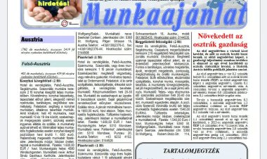 Munkaajánlat c. jelentkezési és hirdetési magazinújság, álláskatalógus